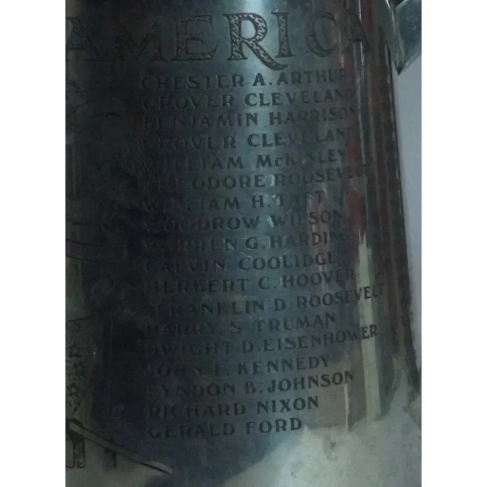 Presidents of America Vintage Engraved Pewter Mug - Picture 8 of 8